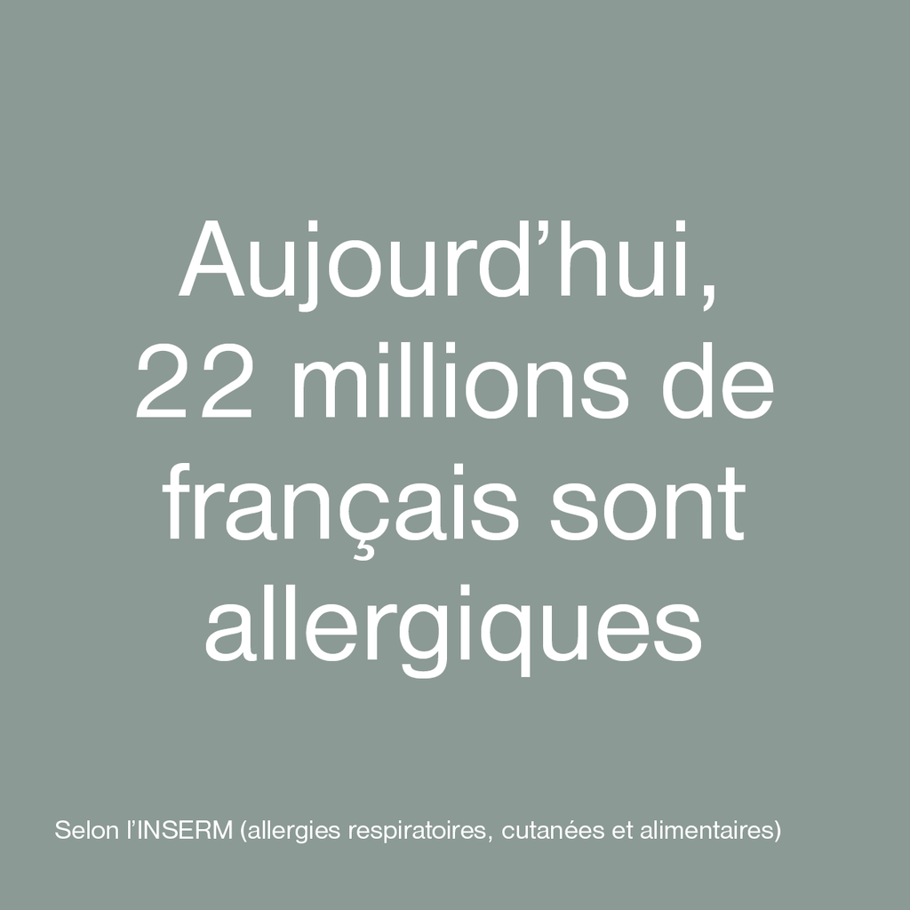 Aujourd'hui, 22 millions de français sont allergiques